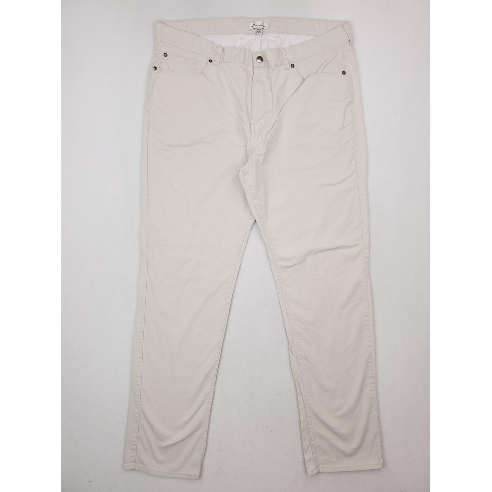 Peter Millar Pants Mens 40x34 Beige Soft Touch Twill Chino Pima Cotton Stretch